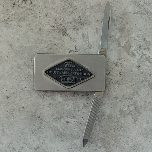 Vintage Money Clip With Knife and File - Picture 3 of 6